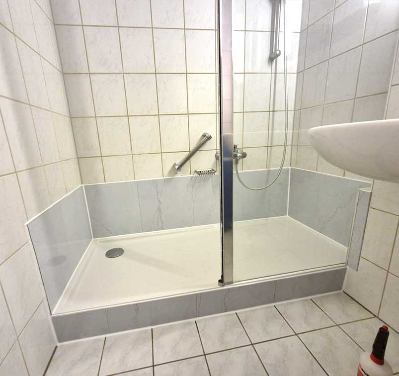 Umbau Badewanne zu Dusche